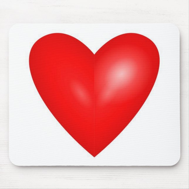 Big Red Valentine Heart Mouse Pad (Front)