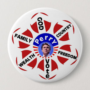 Big Rick Perry for President button