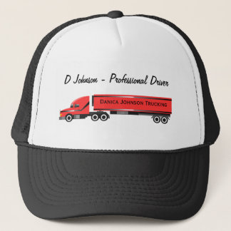 Big Rig 18 Wheeler Personalised Trucker Cap