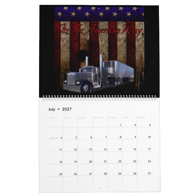 Big Rig Calendar (Jul 2027)