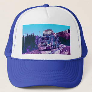 Big Rig Car Transporter Driving Trucker Hat Series