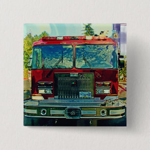 BIG RIG LORRIES & TRUCKS for Truck-lovers 15 Cm Square Badge