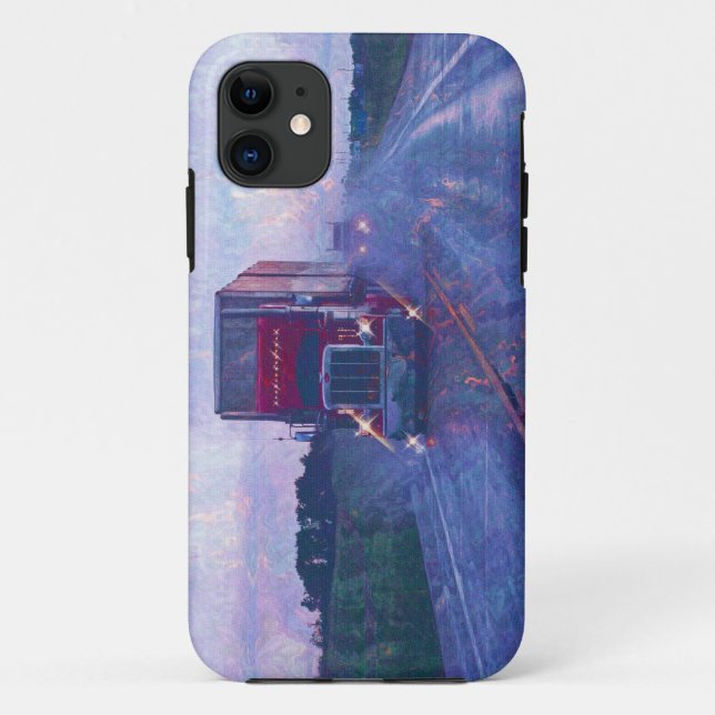 Big Rig Red Truck in a Rainstorm Case (Back)