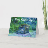 Big Rig Road-liner Truck-lover Birthday Card