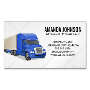 Big Rig Transports Magnetic Business Card