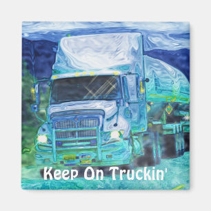 Big Rig Truck Drivers Truckin' Magnet