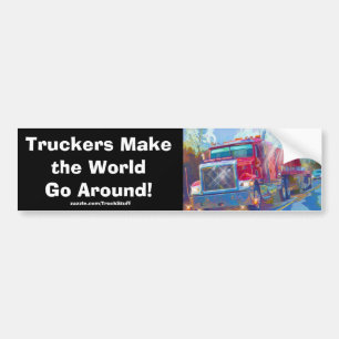 Big Rig Truckers Freightliner Bumper Sticker