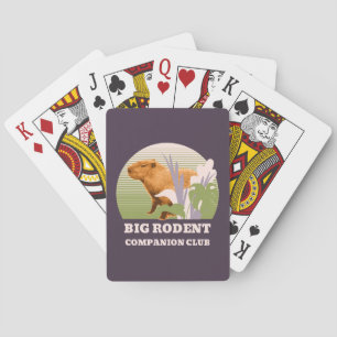 Big Rodent Companion Club Capybara Playing Cards