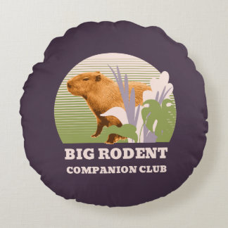 Big Rodent Companion Club Capybara Round Cushion