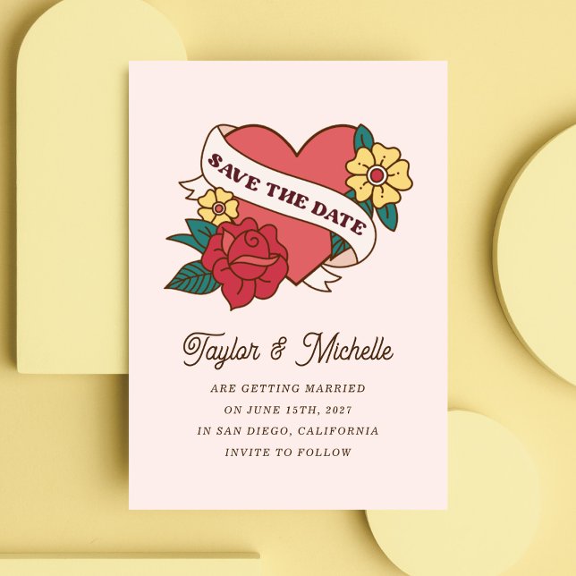 Big Rose Tattoo Art Invitation (Creator Uploaded)