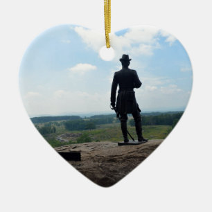 Big Round Top in Gettysburg Ceramic Tree Decoration