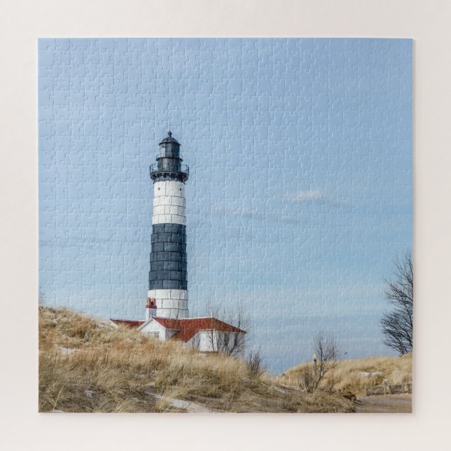 Big Sable Point Lighthouse and Tower - 676 piece Jigsaw Puzzle (Vertical)