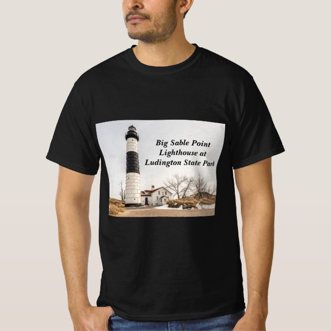 Big Sable Point Lighthouse in Ludington T-Shirt (Front)