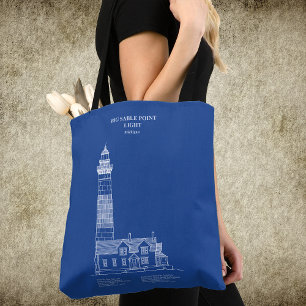 Big Sable Point Lighthouse - Michigan – AD Tote Bag