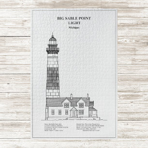 Big Sable Point Lighthouse - Michigan - BD Jigsaw Puzzle