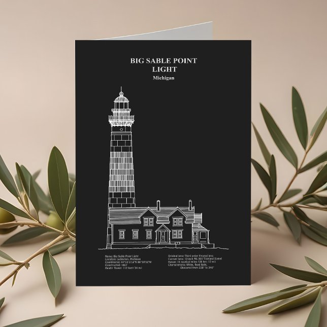 Big Sable Point Lighthouse - Michigan – PD Thank You Card (Creator Uploaded)