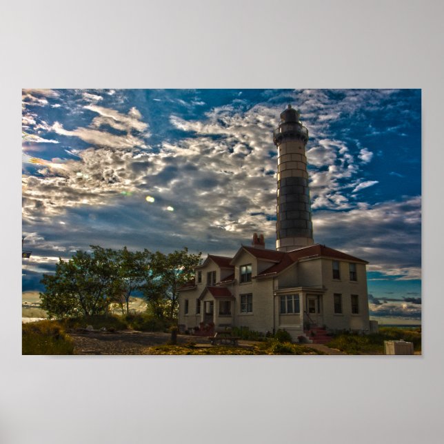 Big Sable Point Lighthouse, Michigan Poster (Front)