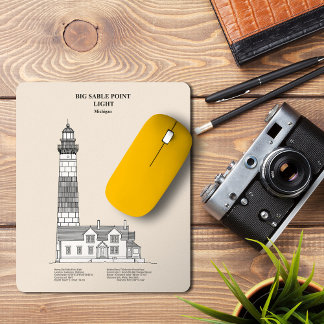 Big Sable Point Lighthouse - Michigan - SBD Mouse Pad