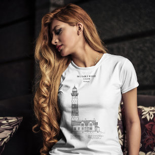 Big Sable Point Lighthouse - Michigan - SBD T-Shirt