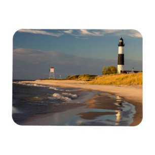 Big Sable Point Lighthouse On Lake Michigan 2 Magnet