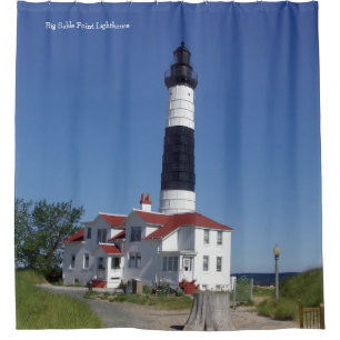 Big Sable Point Lighthouse shower curtain