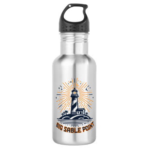 Big Sable Point Lighthouse Sunrise 532 Ml Water Bottle