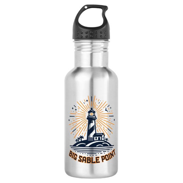 Big Sable Point Lighthouse Sunrise 532 Ml Water Bottle (Front)