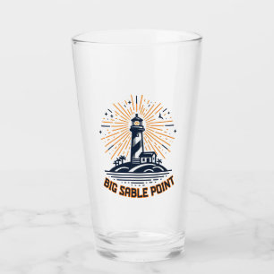 Big Sable Point Lighthouse Sunrise Glass