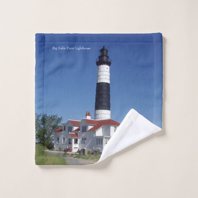 Big Sable Point Lighthouse towel set (Wash Cloth)