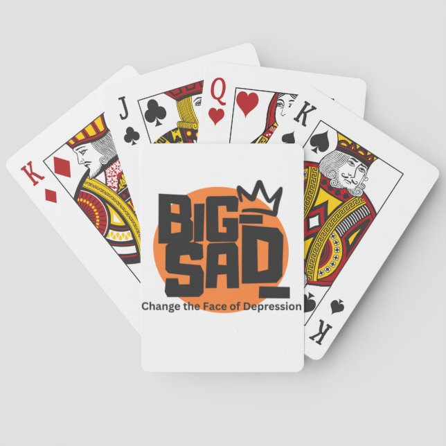 Big Sad_ Change the Face of Depression  Playing Cards (Back)