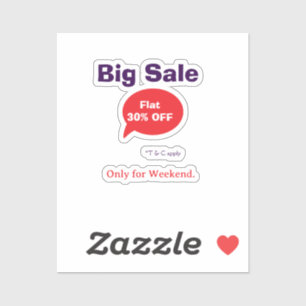 Big sale discount offer weekend company shop T&C