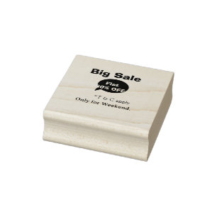 Big sale discount offer weekend company shop T&C Rubber Stamp