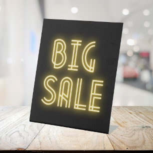 Big Sale Neon Sign Pedestal Sign