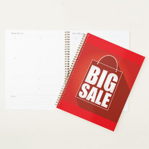 Big Sale Red Retail Bag Design Planner