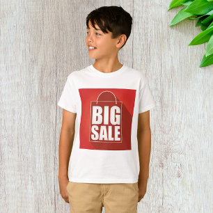 Big Sale Red Retail Bag Design T-Shirt