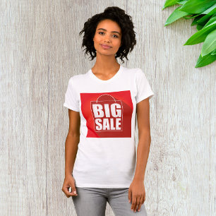 Big Sale Red Sign Womens T-Shirt