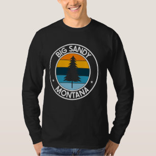 Big Sandy Montana MT USA City Pride Retro Sunset T-Shirt