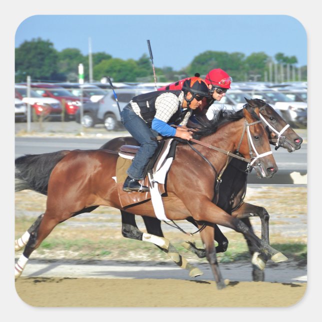 Big Sandy Workouts Square Sticker (Front)