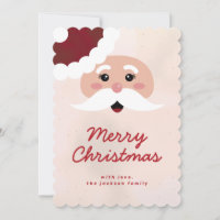 Big Santa Beard Flat Card