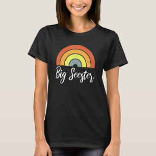 Big Seester Funny Sister Sibling Reveal Announceme T-Shirt