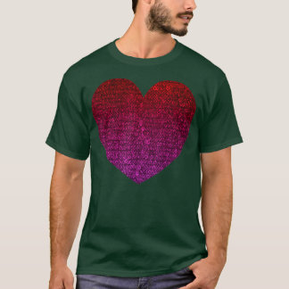 Big Sequin Heart  T-Shirt