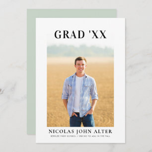 Big Serif Graduation Invitation