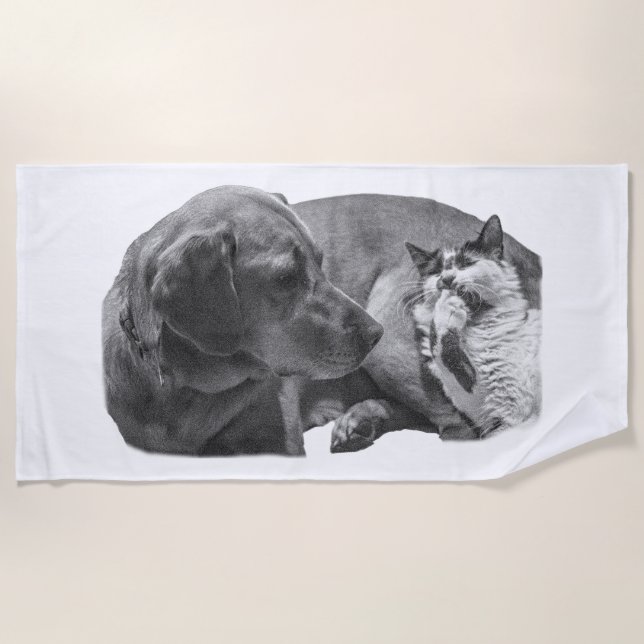Big Shade, Cosy Pair Beach Towel (Front)