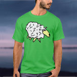 Big Sheep Design T-Shirt<br><div class="desc">Sheep farming T-shirt. Large Sheep design cartoon illustration makes this a fun  agriculture,  or agricultural farming themed shirt! Fun sheep shirt.</div>