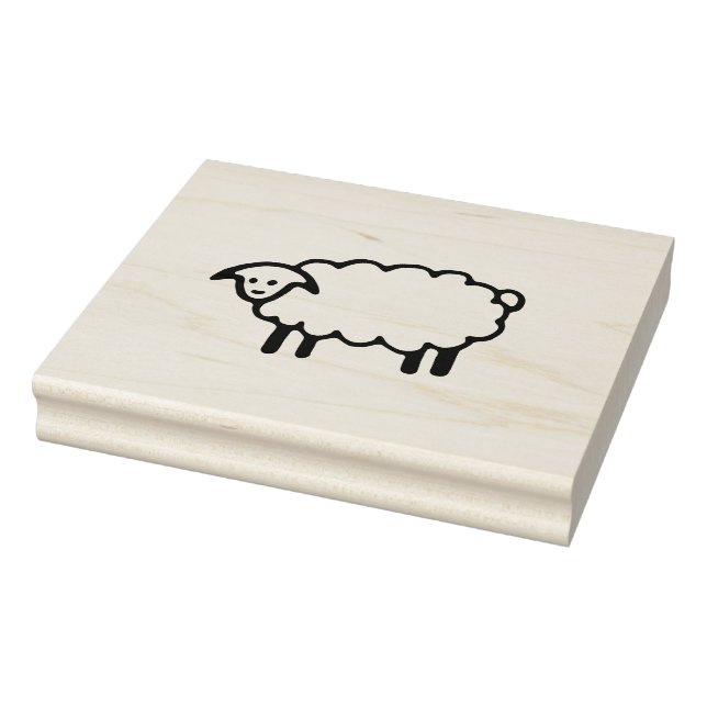 Big Sheep rubber stamp, farm rubber stamp, sheep Rubber Stamp (Stamp)