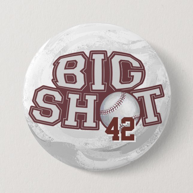 Big Shot Baseball 7.5 Cm Round Badge (Front)