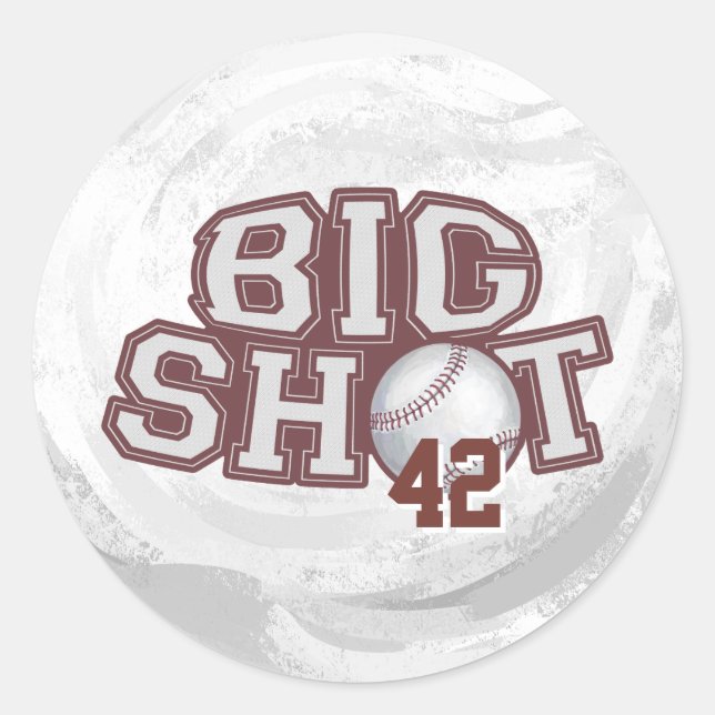 Big Shot Baseball Classic Round Sticker (Front)