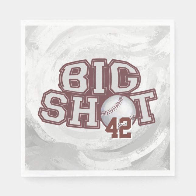 Big Shot Baseball Napkin (Front)