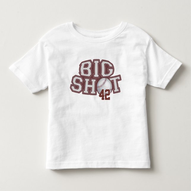 Big Shot Baseball Toddler T-Shirt (Front)