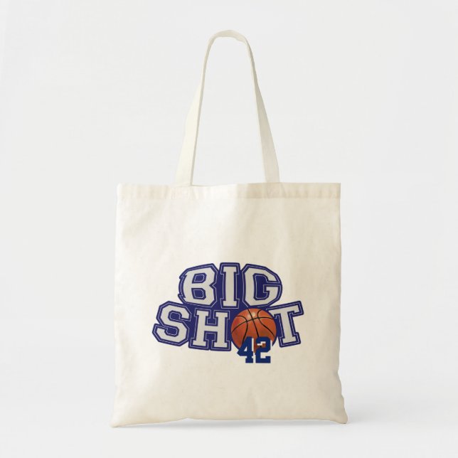 Big Shot Basketball Tote Bag (Front)